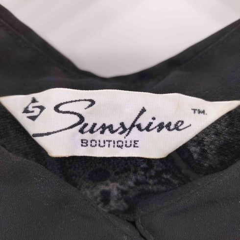 Sunshine boutique フラワーデザイン シアー長袖シャツ elegance レディース
