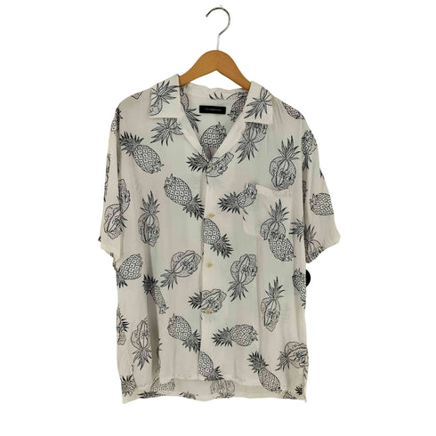 ジョンアンダーカバー John UNDERCOVER スカル パイナップル レーヨン オープンカラーシャツ メンズ 4