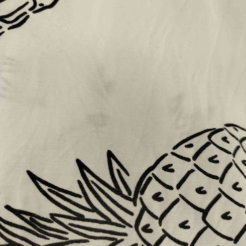 ジョンアンダーカバー John UNDERCOVER スカル パイナップル レーヨン オープンカラーシャツ メンズ 4