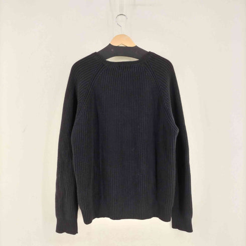 ランズエンド LANDS END 90S リブ編み クルーネック コットン ニット メンズ import:L