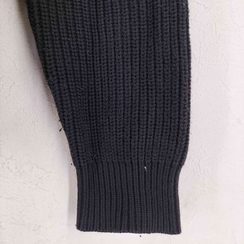 ランズエンド LANDS END 90S リブ編み クルーネック コットン ニット メンズ import:L