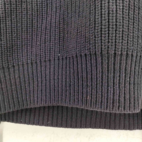 ランズエンド LANDS END 90S リブ編み クルーネック コットン ニット メンズ import:L