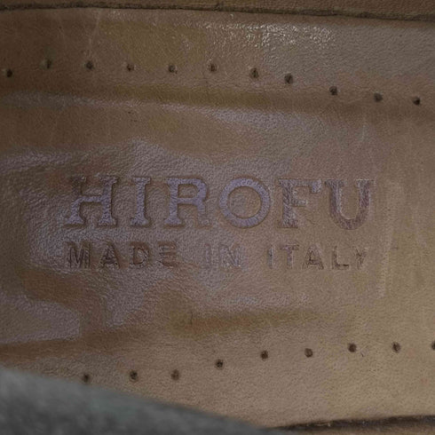 ヒロフ HIROFU イタリア製 スエード タッセルローファー レディース EUR:35