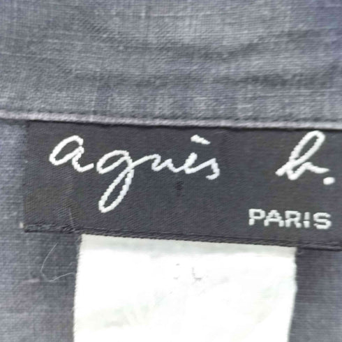 アニエスベー agnes b. 90S OLD 旧タグ オープンカラー ブラウス レディース