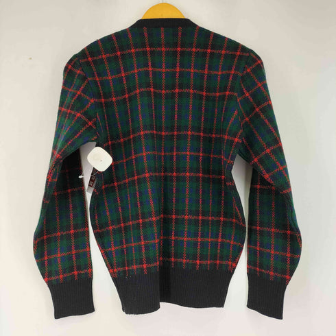 ANSETT MADE IN Australia チェック Vネック ウールニット メンズ 14