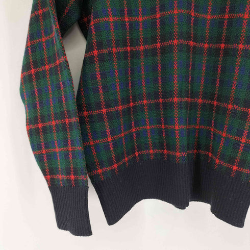 ANSETT MADE IN Australia チェック Vネック ウールニット メンズ 14