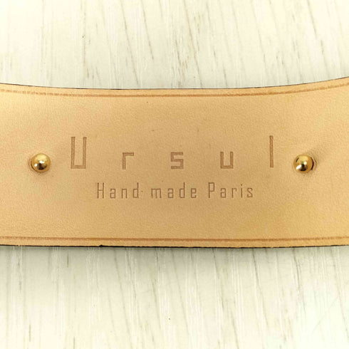 ドゥーズィエムクラス DEUXIEME CLASSE パリ製 URSUL プレート カーフ レザーバングル レディース