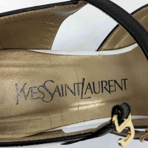 イヴサンローラン Yves Saint Laurent ベルト ヒール パンプス レディース 35