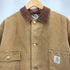カーハート Carhartt 96年 3月製造 襟コーデュロイ ダック地 裏地ブランケットミシガンチョアコート メンズ 46 TAIL