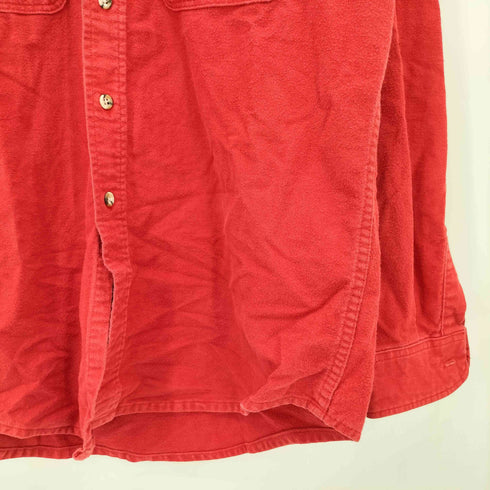 セントジョンズベイ STJOHNS BAY 90s USA製 フラップポケット ヘビーネル 長袖シャツ メンズ L-TALL