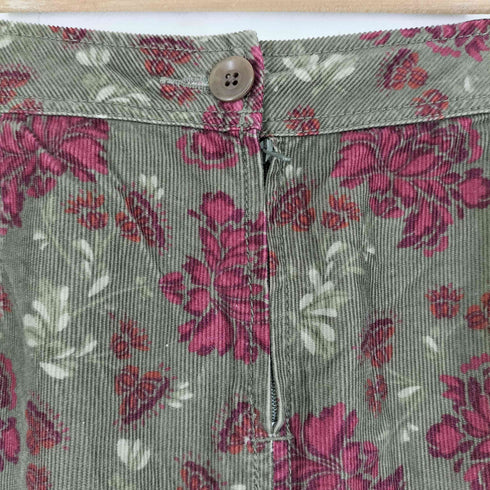 エディーバウアー Eddie Bauer 花柄 コーデュロイ スカート レディース 6