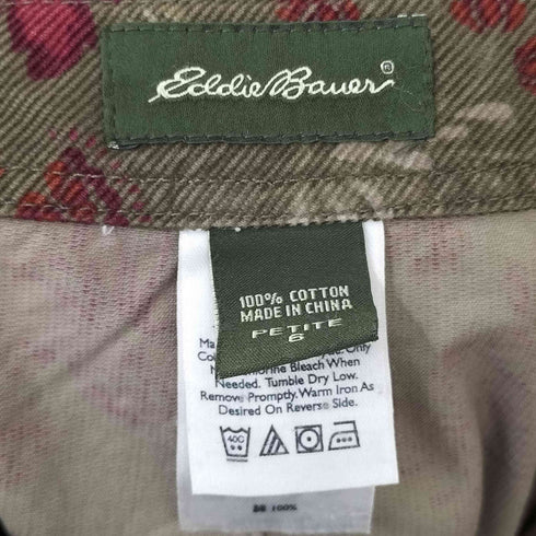 エディーバウアー Eddie Bauer 花柄 コーデュロイ スカート レディース 6