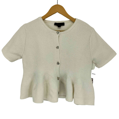 ザラ ZARA ぺプラムニットジャケット レディース import:S