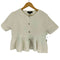 ザラ ZARA ぺプラムニットジャケット レディース import:S
