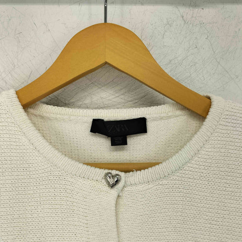 ザラ ZARA ぺプラムニットジャケット レディース import:S