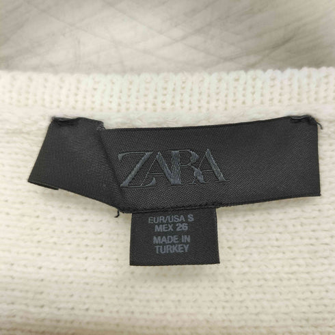 ザラ ZARA ぺプラムニットジャケット レディース import:S