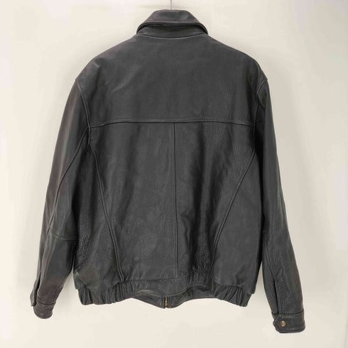 ドッカーズ DOCKERS 90S 革パッチタグ 裏地チェック リアルレザー スウィングトップ ブルゾン メンズ