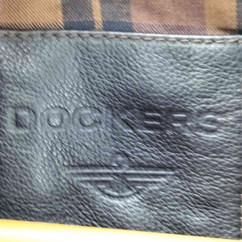ドッカーズ DOCKERS 90S 革パッチタグ 裏地チェック リアルレザー スウィングトップ ブルゾン メンズ