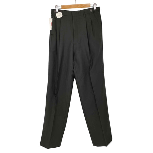 ウール 側章 2タックスラックス メンズ