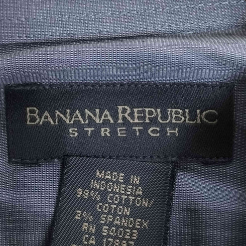 バナナリパブリック BANANA REPUBLIC 00S STRETCH レギュラーカラーシャツ メンズ import:L