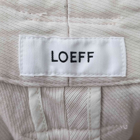 ロエフ LOEFF サイドジップ テーパードパンツ メンズ JPN:0