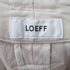 ロエフ LOEFF サイドジップ テーパードパンツ メンズ JPN:0
