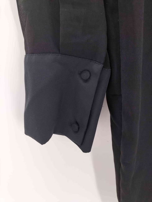 ザラ ZARA MIXED SEMI-SHEER MINI DRESS レディース import:XS