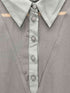 ザラ ZARA MIXED SEMI-SHEER MINI DRESS レディース import:XS