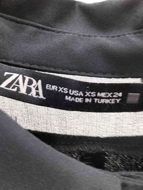 ザラ ZARA MIXED SEMI-SHEER MINI DRESS レディース import:XS
