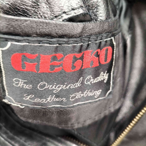 GECKO  比翼デザイン レザージャケット メンズ