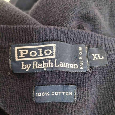 ポロバイラルフローレン Polo by RALPH LAUREN 90S スモールポニー刺繍 ローゲージ コットンクルーネックニット メンズ import:XL