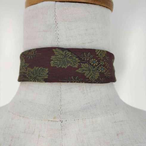 イヴサンローラン Yves Saint Laurent フラワー刺繍 シルク ネクタイ メンズ
