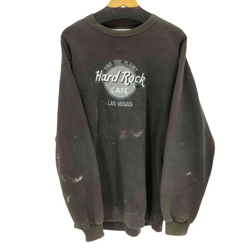 ハードロックカフェ Hard Rock Cafe 90S MADE IN USA 刺繍クルーネックスウェット メンズ import:L