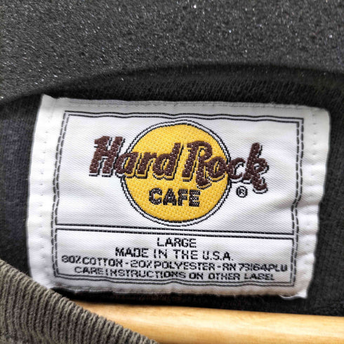ハードロックカフェ Hard Rock Cafe 90S MADE IN USA 刺繍クルーネックスウェット メンズ import:L