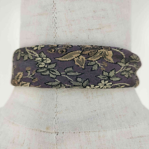 イヴサンローラン Yves Saint Laurent フラワー刺繍 シルク ネクタイ メンズ