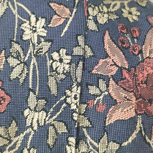 イヴサンローラン Yves Saint Laurent フラワー刺繍 シルク ネクタイ メンズ