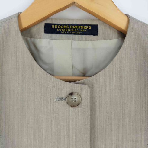ブルックスブラザーズ BROOKS BROTHERS 80S ノーカラーテーラードジャケット レディース 9AR