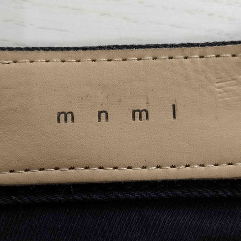 ミニマル mnml クラッシュ加工 ブラックスキニーデニム メンズ 28inch