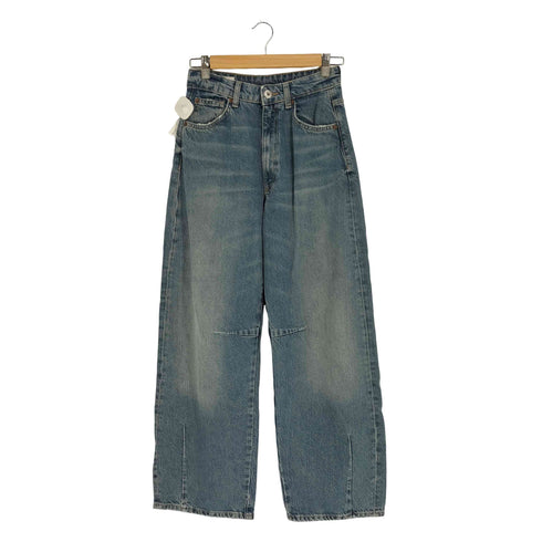 ザラ ZARA バギーバルーン デニム ミッドライズ レディース 32