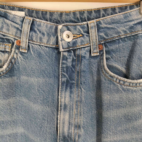 ザラ ZARA バギーバルーン デニム ミッドライズ レディース 32
