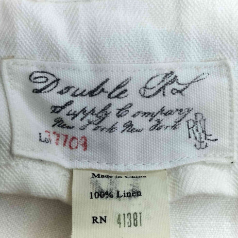 ダブルアールエルラルフローレン RRL RALPH LAUREN リネン100% ヘリンボーン テーラードジャケット メンズ JPN:4