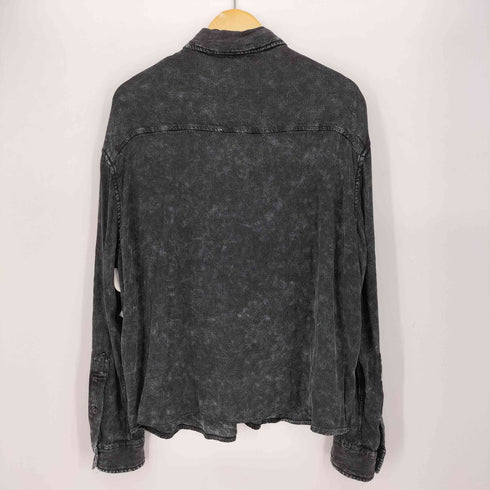 ザラマン ZARA MAN ダメージ加工 フルイドシャツ メンズ import:S