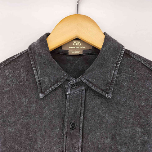 ザラマン ZARA MAN ダメージ加工 フルイドシャツ メンズ import:S