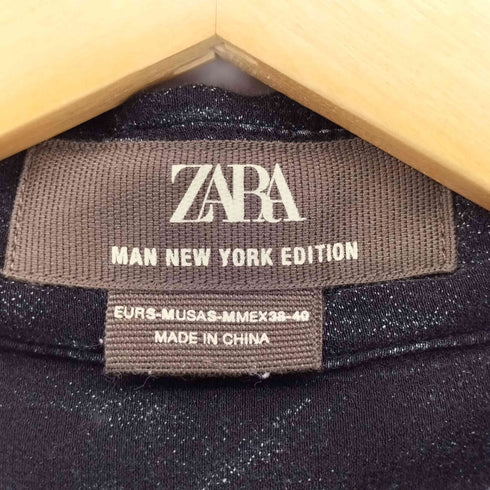 ザラマン ZARA MAN ダメージ加工 フルイドシャツ メンズ import:S