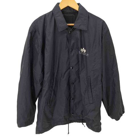 アルファインダストリーズ ALPHA INDUSTRIES バックプリント ナイロンコーチジャケット メンズ JPN:M
