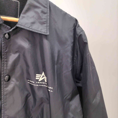 アルファインダストリーズ ALPHA INDUSTRIES バックプリント ナイロンコーチジャケット メンズ JPN:M