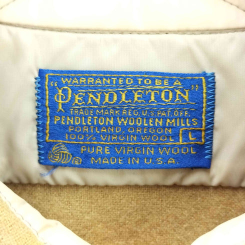 ペンドルトン PENDLETON 70S-80S USA製 ウールシャツ メンズ JPN:L