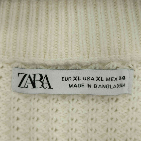 ザラ ZARA ワッフルニットセーター メンズ XL