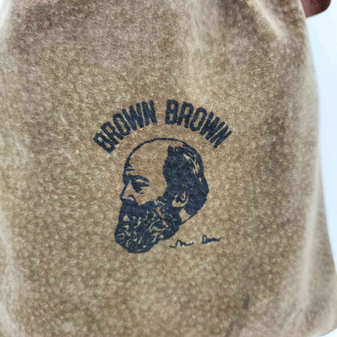 BrownBrown Mr Brown 巾着 バッグ ピッグスエード レザー メンズ