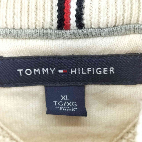 トミーヒルフィガー TOMMY HILFIGER ジップアップセーター メンズ XL